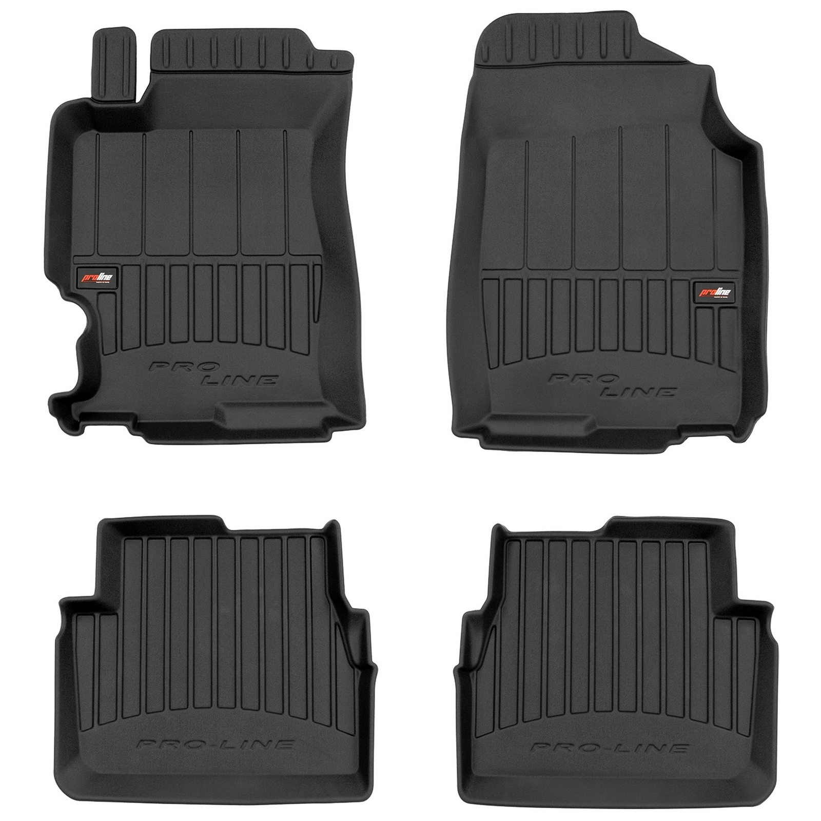Tapis de sol TPE Frogum Pro-Line noir sur mesure pour Mazda 6 I de 2002 à 2007