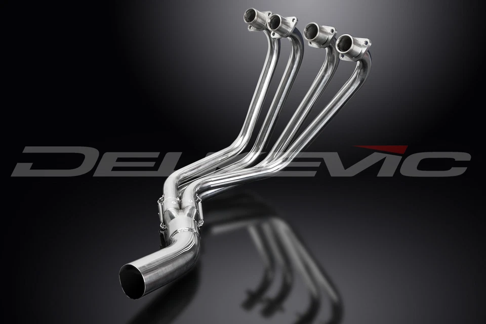 Kawasaki KZ1000 A1-A2 1977-1978 Delkevic Stainless 4-1 Exhaust Headers Downpipes - Image 4 of 4