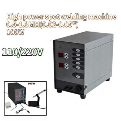 220V/110V 100W Spot ARC Welder Automatic Pulse Argon Welding Machine Dentistry