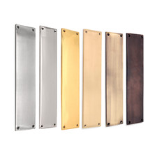 Door Push Finger Plate Victorian Forged Brass Front Door  Protector Plates