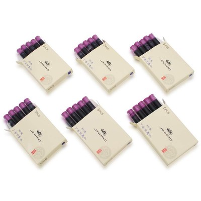 6er-Pack 30 Stück JINHAO Tintenpatronen Füllfederhalter Nachfüllungen für JIN...