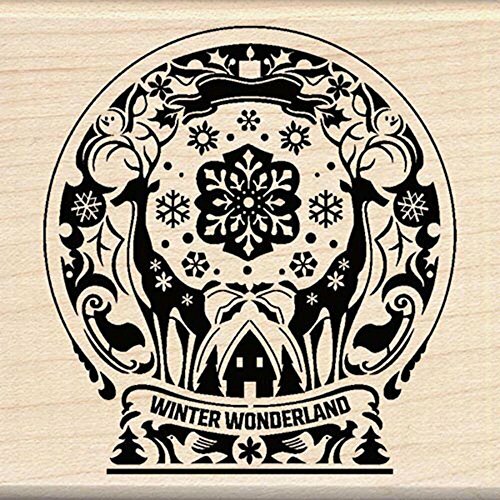 Inkadinkado Mindscape Snow Globe Wood Stamp - Picture 1 of 1
