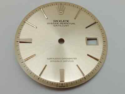 ROLEX VINTAGE 1601 DATEJUST WATCH SILVER DOOR LOCK DIAL 28 MM (NOS & ORIGINAL)
