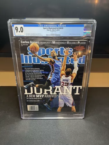 CGC 9.0 NEWSSTAND EDITION Sports Illustrated-Kevin Durant-May 19 2014