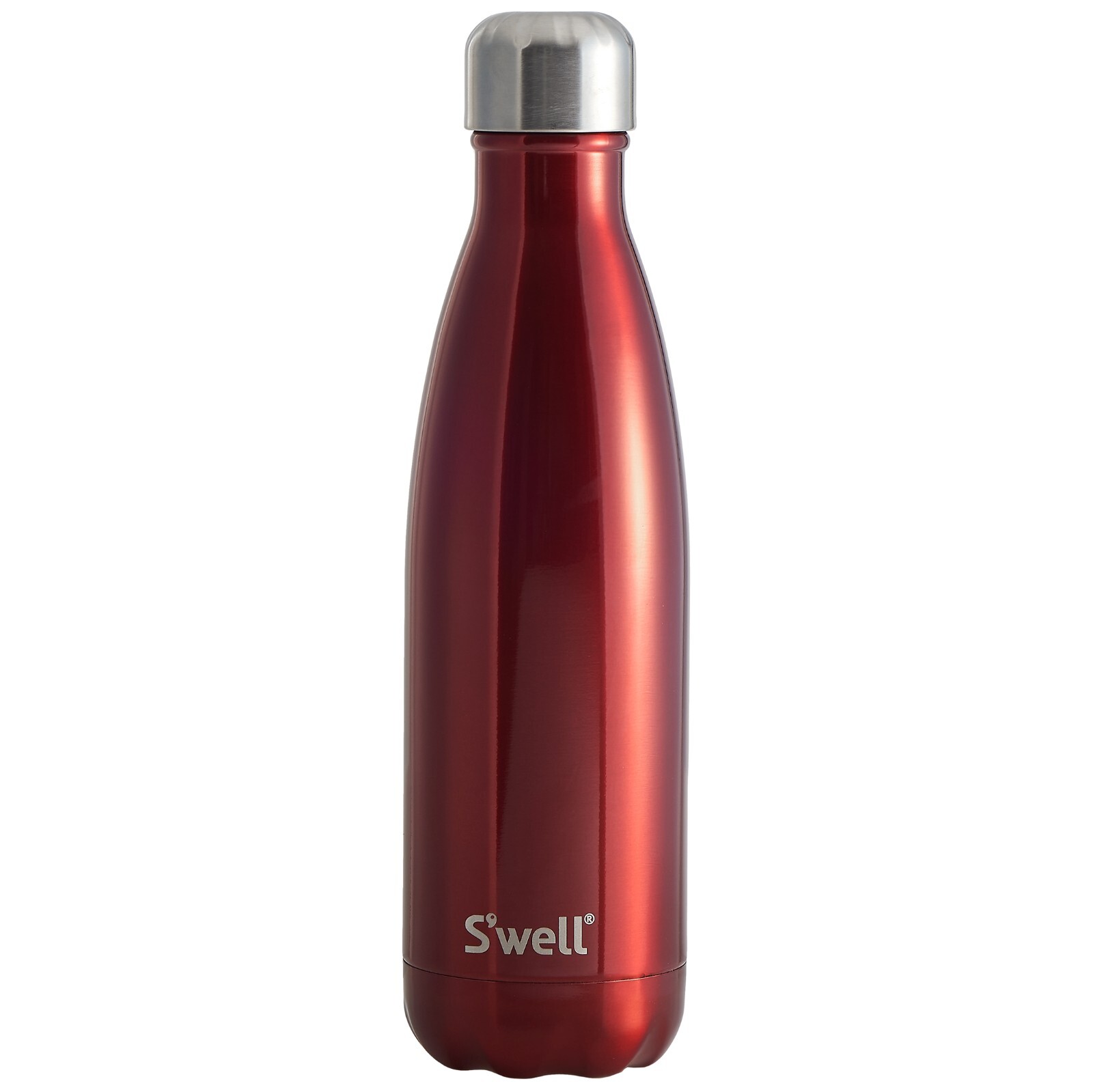 S'well Shimmer Rowboat Red 17oz/500ml Insulated Stainless Steel Water Bottle