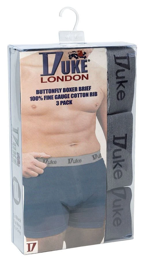 DUKE Pantaloni Boxer In Cotone Taglia Plus Da Uomo 1XL A 8XL - Immagine 2 di 2