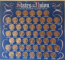 Lot de 50 pièces de collection en bronze état de l'Union 1969