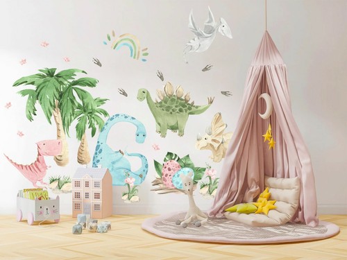 Baby Dinosaur Jurassic Park Jungle Egg Wall Decal Sticker Room Decor Boy Gifts - Picture 8 of 8