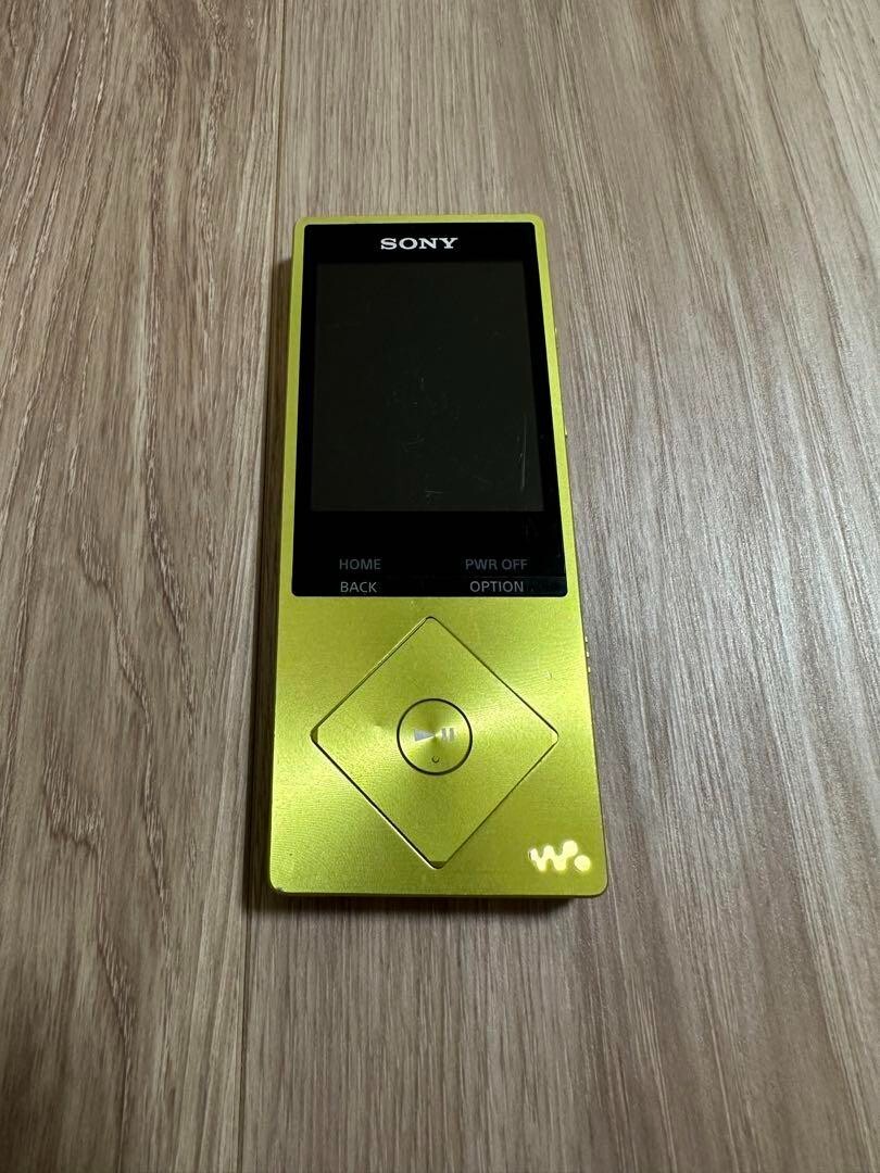 SONY NW-A25 Walkman Portable Audio Player Lime Yellow Good