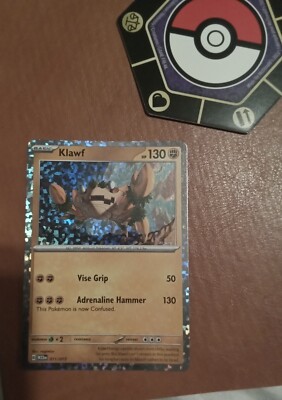 klawf pokemon card mcdonalds Klawf 2023 McDonalds Promo Pokemon TCG Foil Shiny Holo 11/15