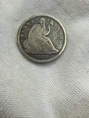 1838 Seated Liberty Half Dime - Almost Fine J7