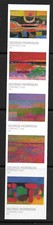 Scott #5692c IMPERFORATE (NO DIE-CUT) 2022 George Morrison Vert. Strip of 5, MNH