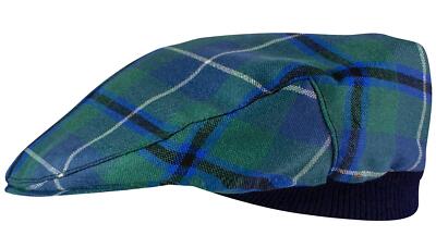 Herren Schottenkaro Flatcap Douglas alt Schottenkaro Einheitsgröße schottisch hergestellt Mütze