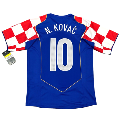 2004/05 Croatia Away Jersey #10 Niko Kovac Small (lose Fit) Nike