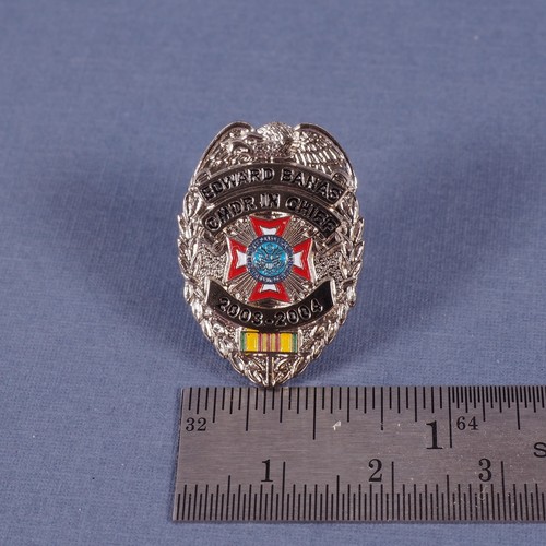 2003 2004 Edward Banas VFW CMDR in Chief Pin - Bild 4 von 4
