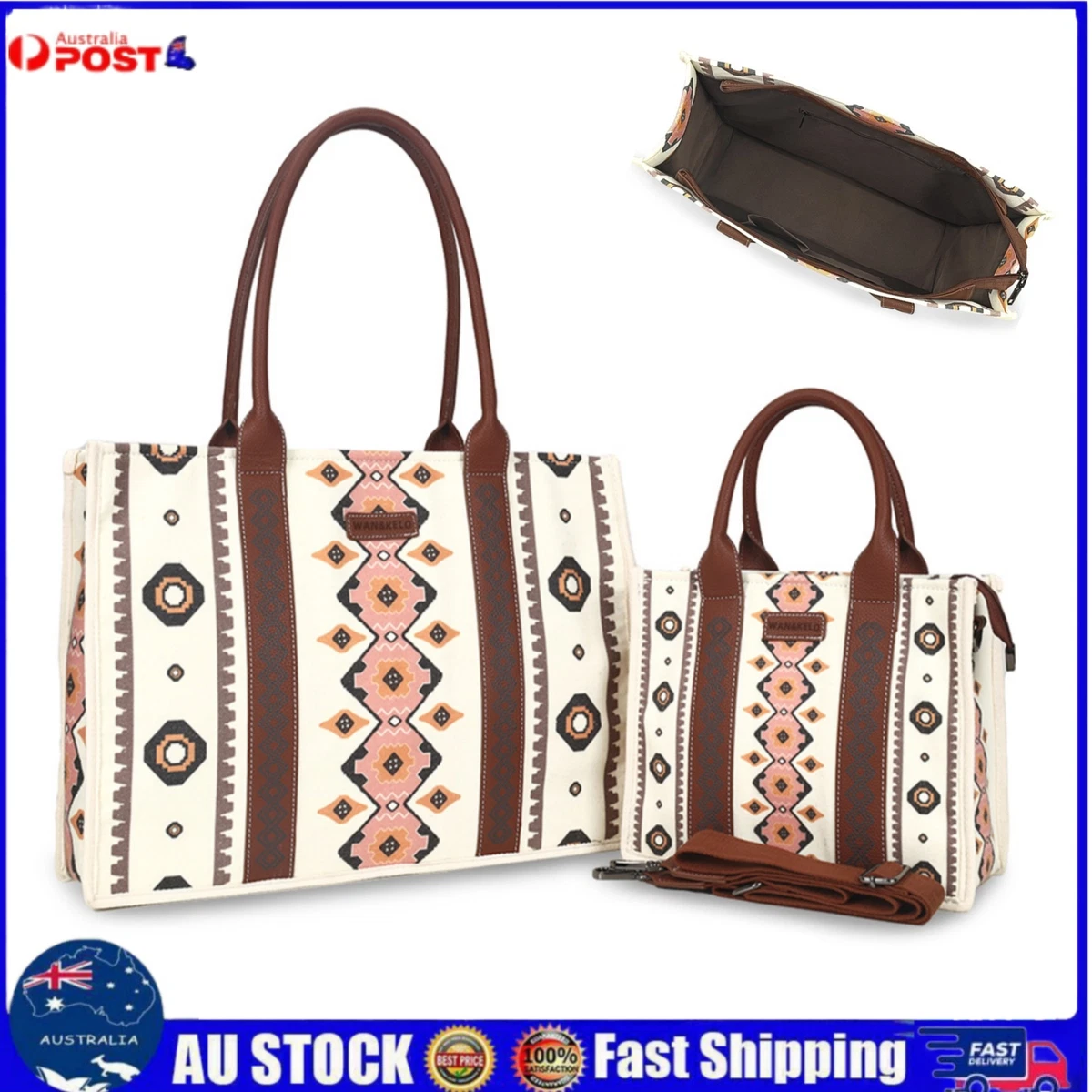 FASHIONTote Bag Western Purses for Women Shoulder Boho Aztec Handbags 100%  New | eBay