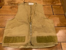 VINTAGE SEARS  ROEBUCK TED WILLIAMS BRAND RFISHING VEST BROWN ACTION RIDE