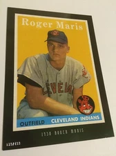 2016 Topps Anthology 5x7 Jumbo 1958 Roger Maris Yankees #’d /499