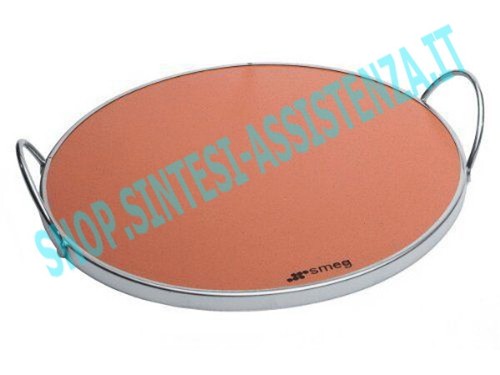 PIASTRA PIETRA REFRATTARIA TONDA CON MANICI FORNO PIZZA SMEG 695690416 |  eBay