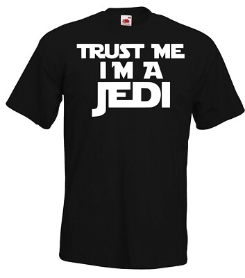 Youth Designz Herren T-Shirt TRUST ME I'M A JEDI Logo Wars Nerd Star Yoda Fun