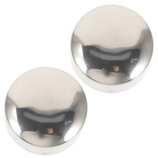 2 Pcs Bannister End Brackets Hand Rail Chrome Handrail End Caps Protector