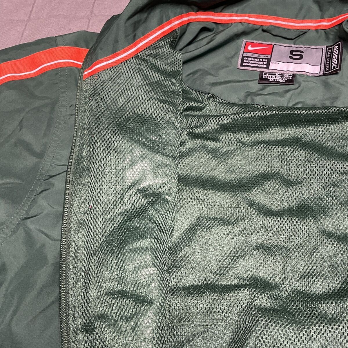 Vintage Nike Team Jacket University of Miami Hurricanes UM Vintage Nike Team Jacket University of Miami Hurricanes UM
