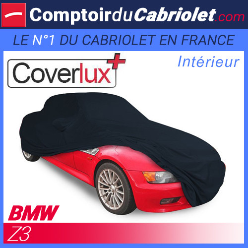 Bâche BMW Z3 Coverlux en Jersey noir pour protection auto intérieure
