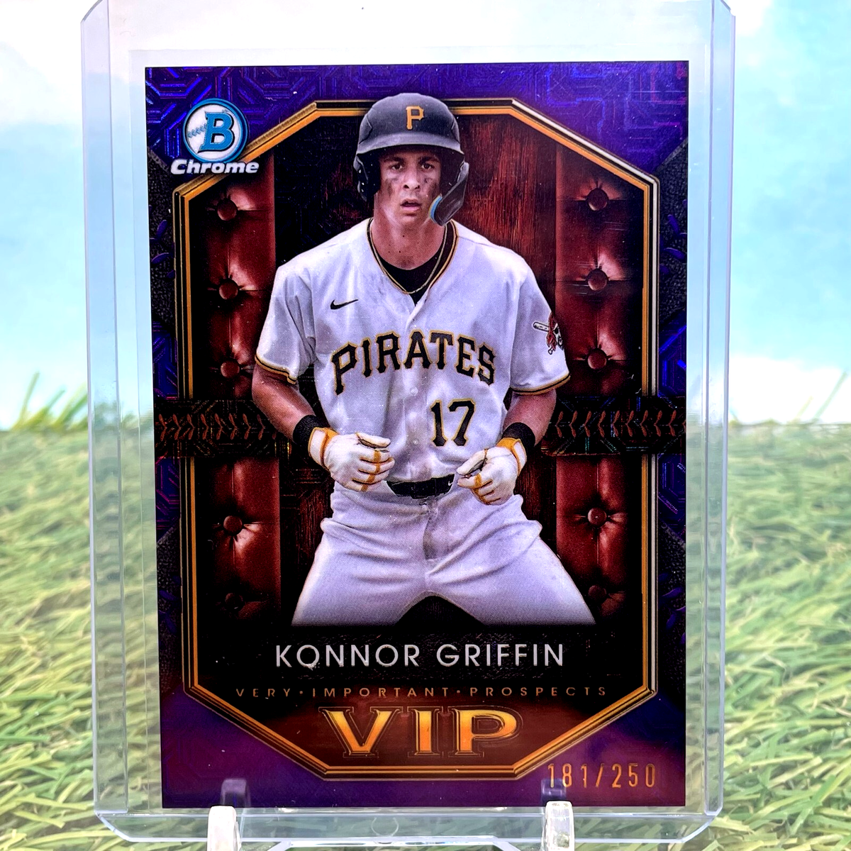 Konnor Griffin 2025 Bowman Chrome VIP Insert Purple Refractor