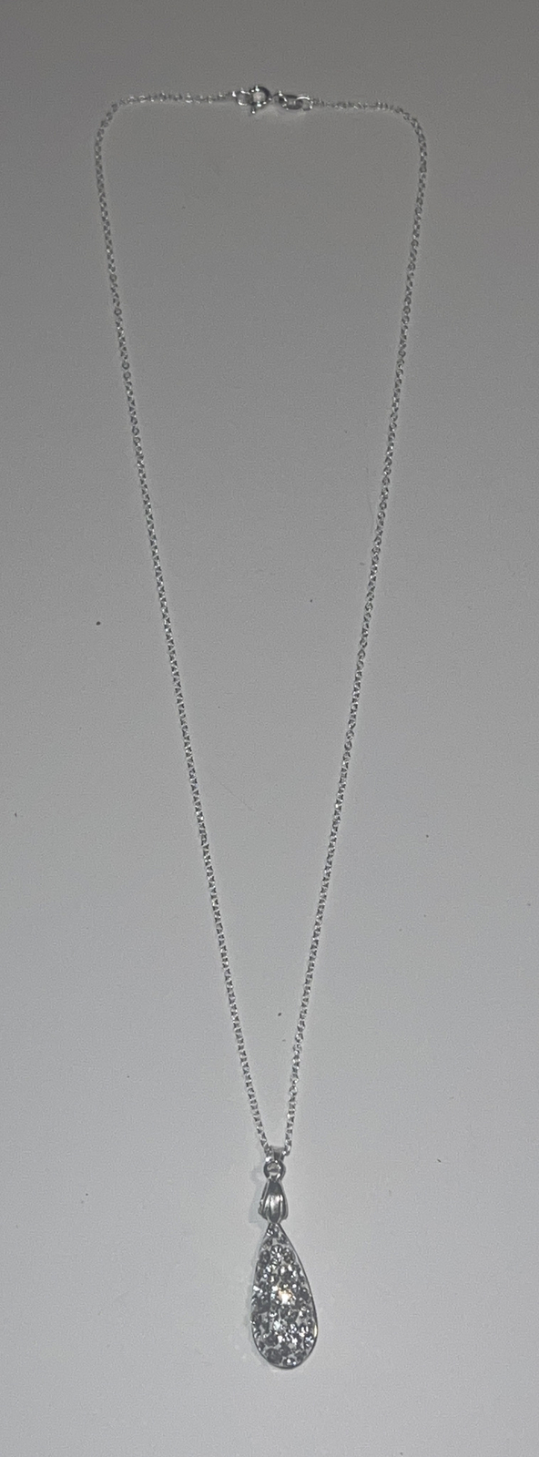 Solid Sterling Silver Diamond Chip JCM Thailand T… - image 4