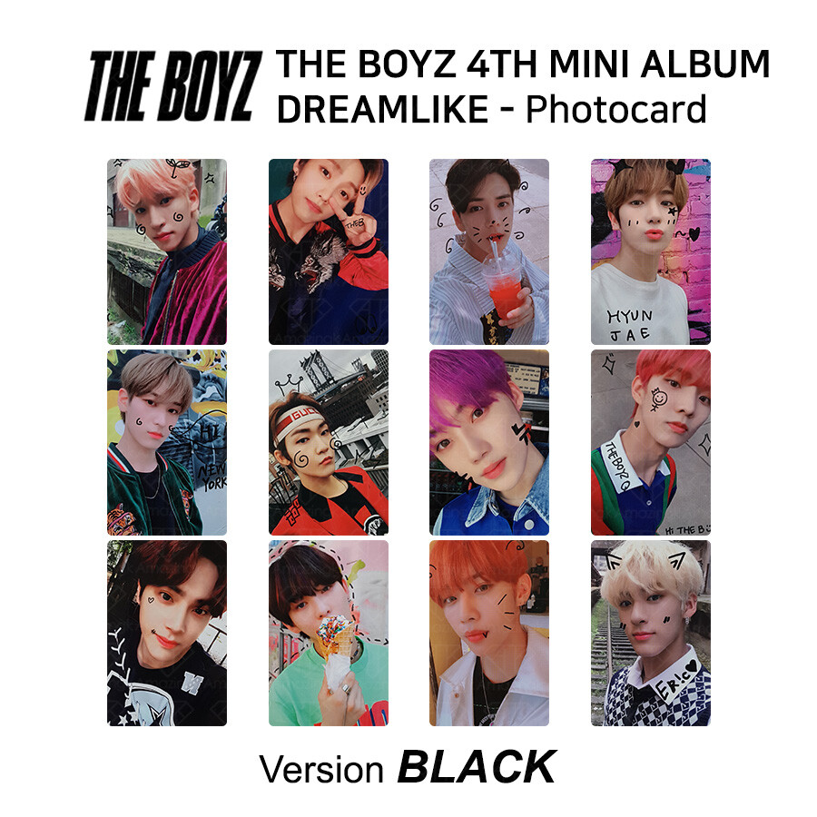 THE BOYZ 4th mini album Dream Like Official Photocard Black