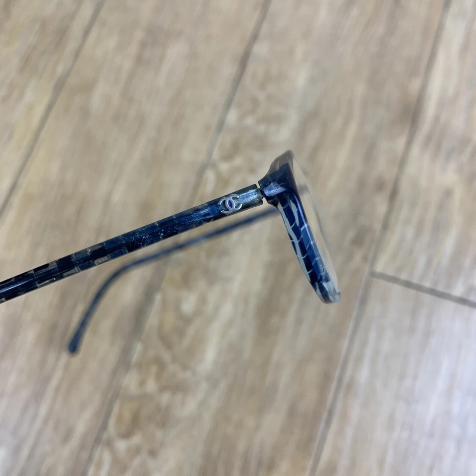 Chanel 3214 C.1262 Gafas Tweed Azul 51-16-135 Hecho en Italia SOLO MARCO Foto 2 de 4