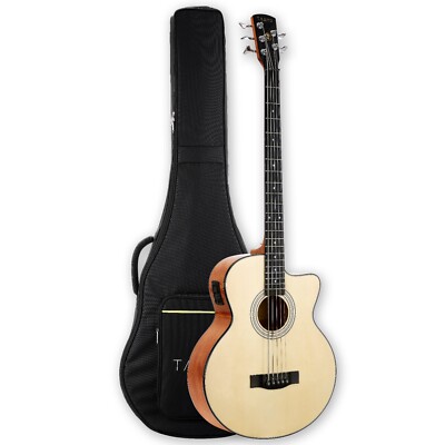 5 String Electric Acoustic Bass Spruce Top Mahogany back & sides