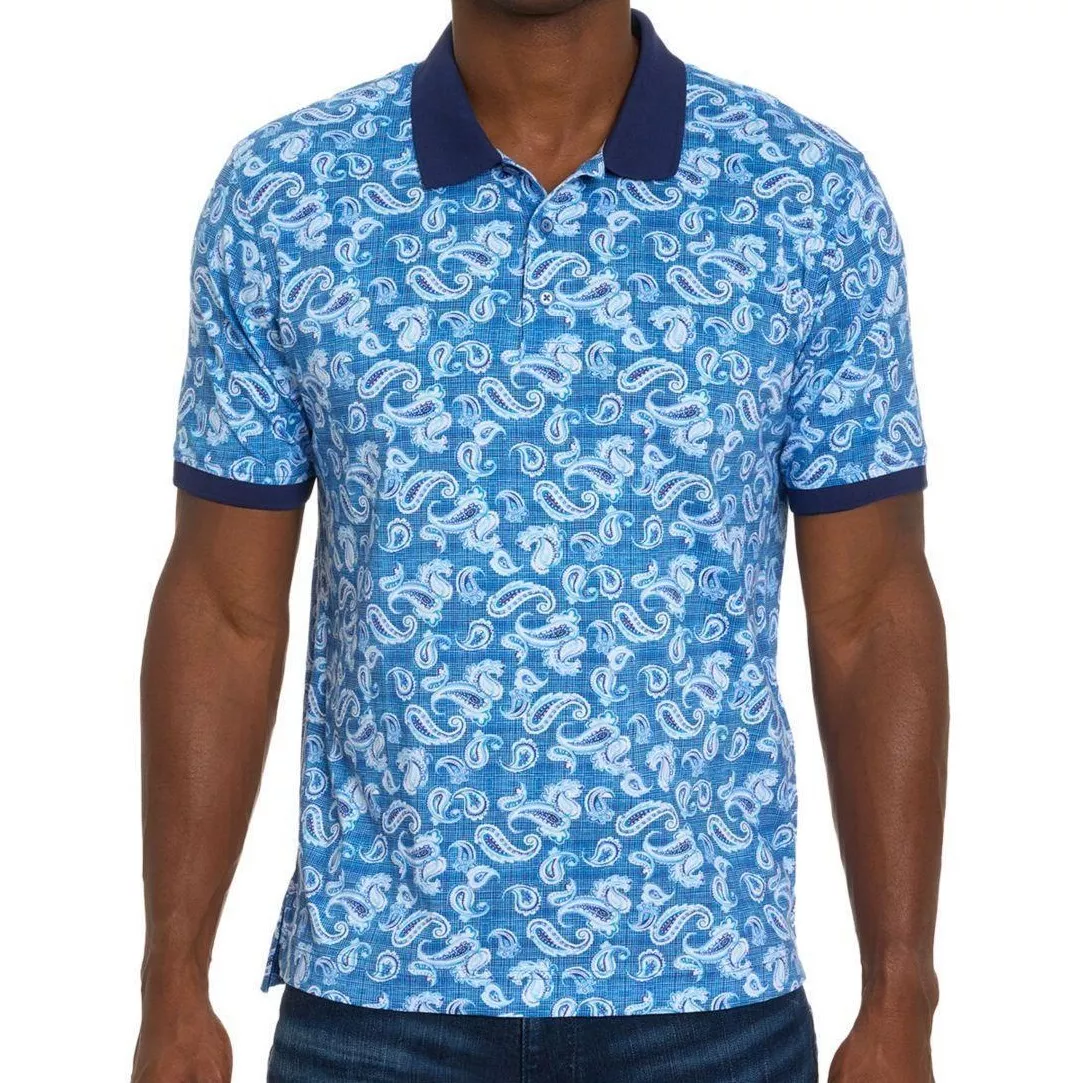 Paisley store polo shirt