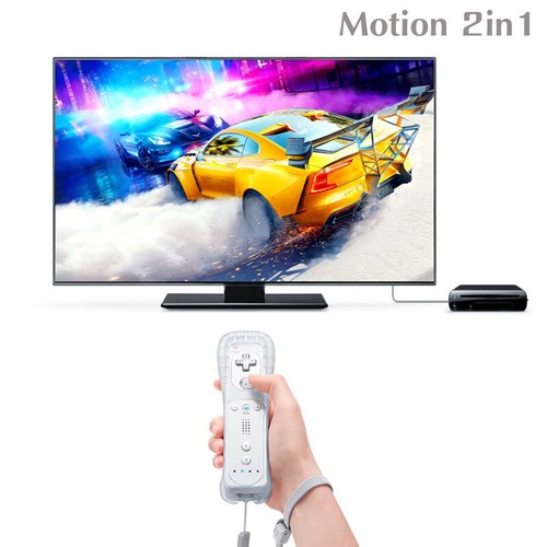 Built in Motion Plus Remote Controller & Nunchuck w/ Case for Nintendo Wii Wii U - Picture 9 of 27
