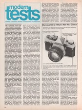 Olympus - OM-2 Camera - Original Camera Magazine Report -