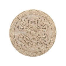 BROWN WOOD LOOK MANDALA SHANK BUTTONS Sizes 18mm and 23mm