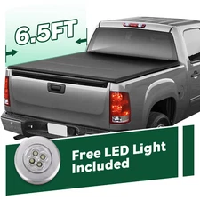 6.5/6.6FT Roll Up Soft Tonneau Cover For Silverado Sierra 1500 88-07 Short Bed