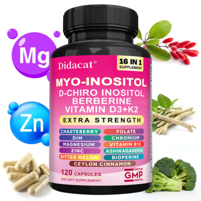 Myo-Inositol & D-Chiro-Inositol-Kapseln zur Unterstützung des Hormonhaushalts