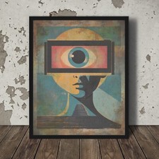 Listing image for PSIONIC REMOTE VIEWING Wall Art, Psychic Telepathy Medium Empath Meditate Poster