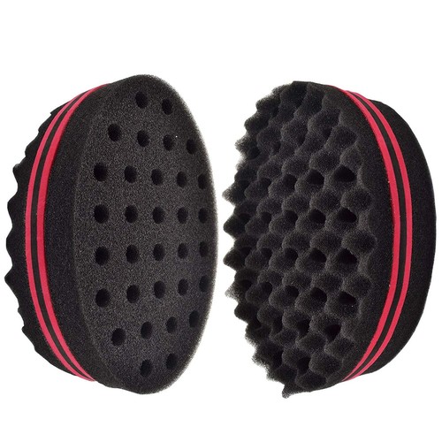 2Pcs Hair Sponge Magic Barber Twist Curl Brush Dread Locking Afro Coil Comb USA - Picture 3 of 13