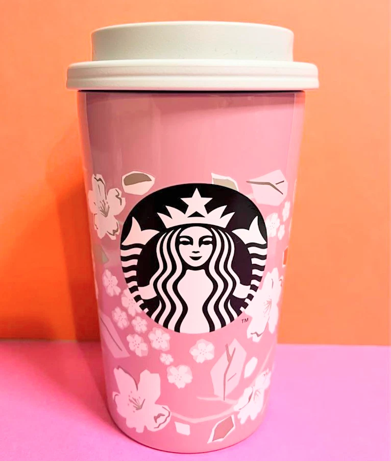 Starbucks Japan Sakura 2023 Stainless Togo Cup Tumbler 355ml Cherry Blossom