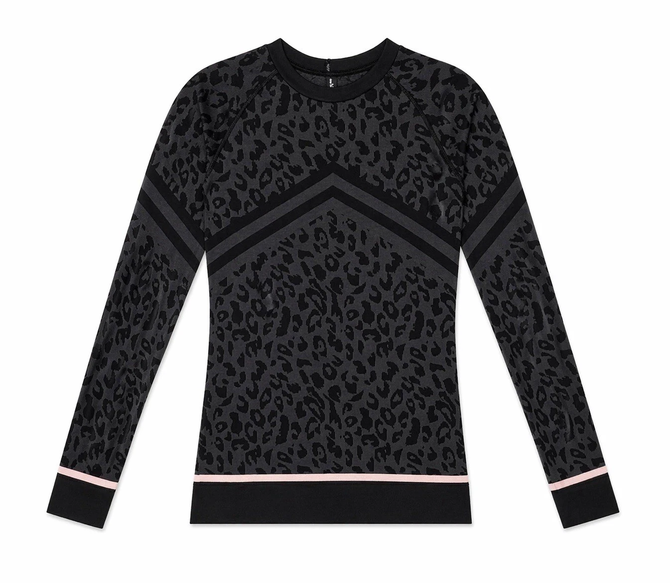 Sweaty Betty Ski Base Layer Top L Thermal Outdoor Sports Whimsy Animal Print