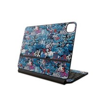 Skin Compatible with Apple Magic Keyboard for iPad Blue Meanies Matte Finish