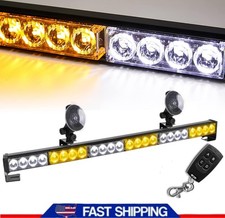 Led Traffic Advisor Emergency Strobe Warning Hazard Windshield Light Amberwhite Led Traffic Advisor Emergency Strobe Warning Hazard Windshield Light Amberwhite