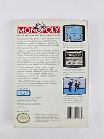 Action Video Monopoly for Nintendo NES in box w/ manual Tested & working