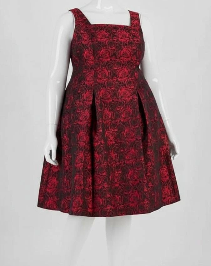 chinese dress ladies Red & Pink Jacquard Midi Dress - All Dresses main image 0