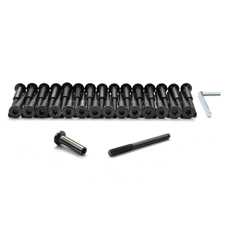 Yessources 1/8 Cable Railing Invisible Receiver and Swage Stud End 30 Pack