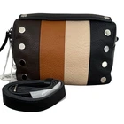 HAMMITT Evan Crossbody Bag Handbag EARTH-TONE COLORBLOCK  STRATA/SILVER NWT $325
