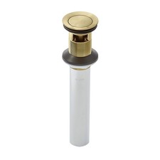 Pfister, 972101BG, Genuine Part Push and Seal All Metal Drain, Brushed Gold