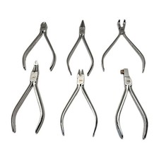 3M Unitek Prestige Orthodontic Pliers Lot (6) Used Dental Wire Cutters Tools